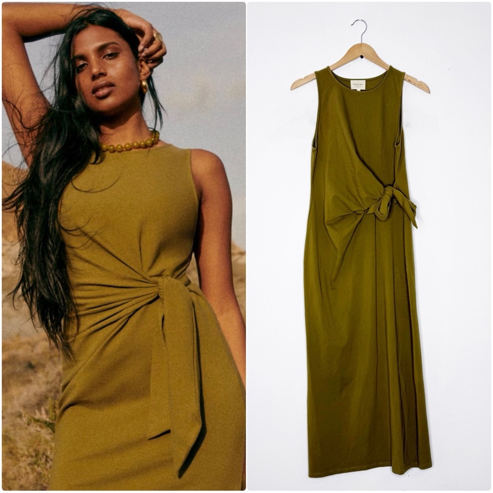 Sezane Pippae Dress in Pistachio